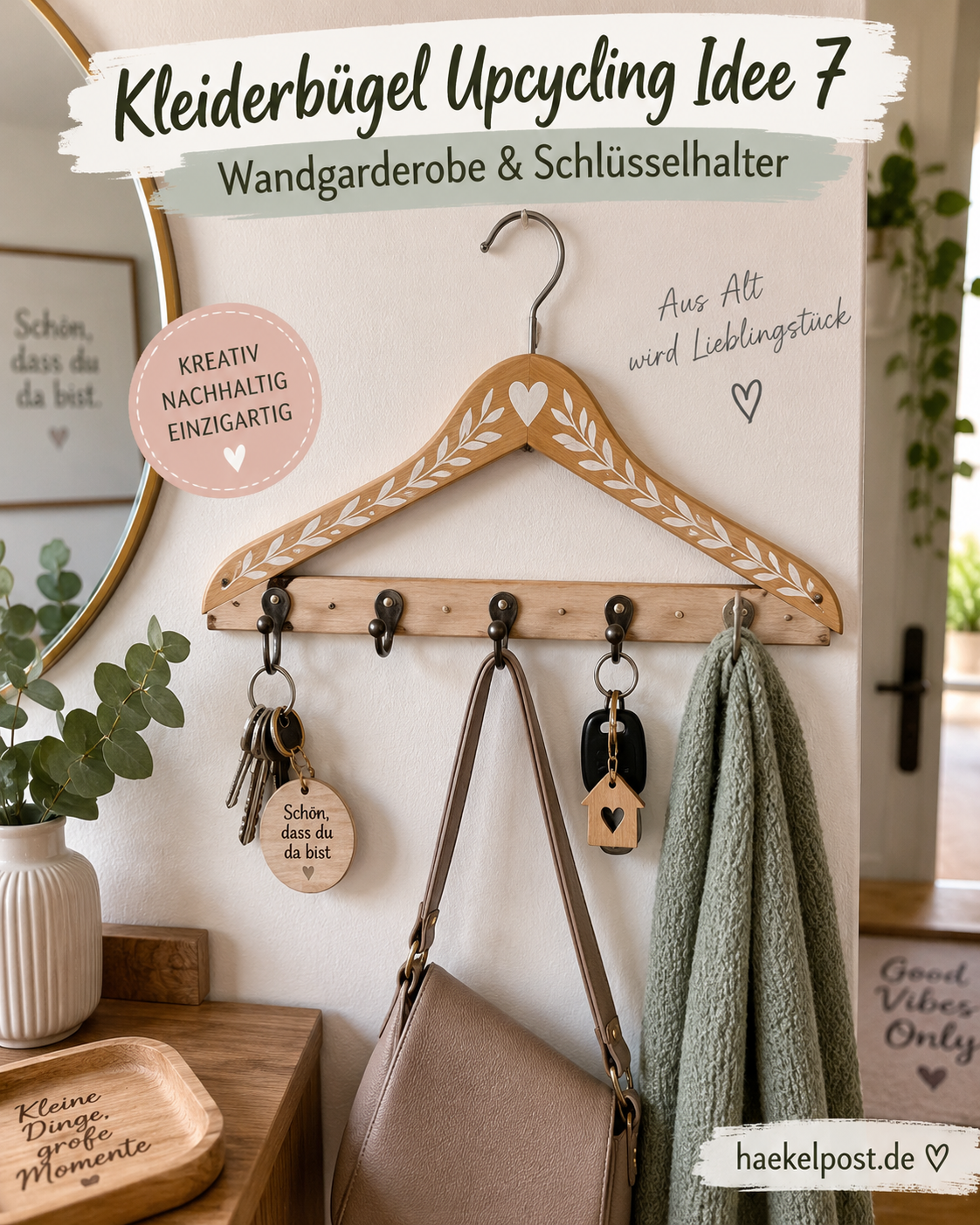 Küchenrollenhalter aus altem Bügel