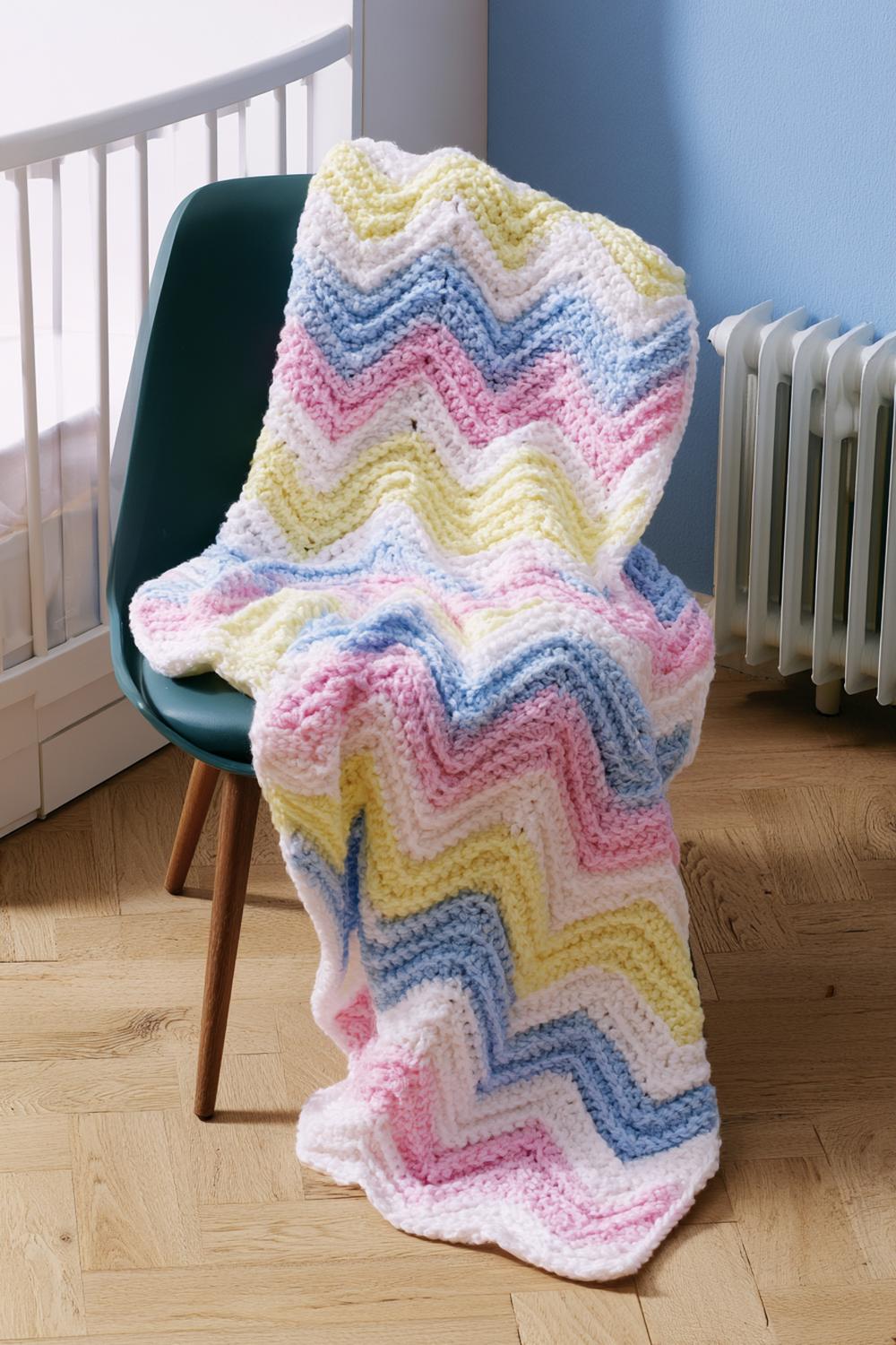 Wellenförmiges Chevron Design