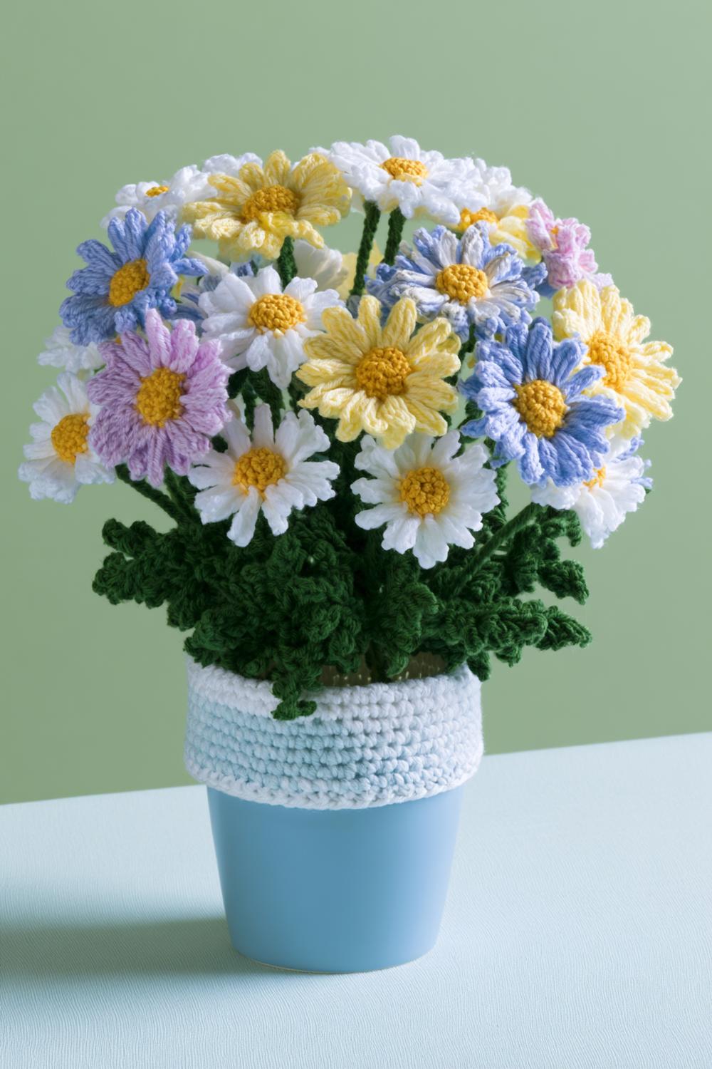Gänseblümchen im Topf