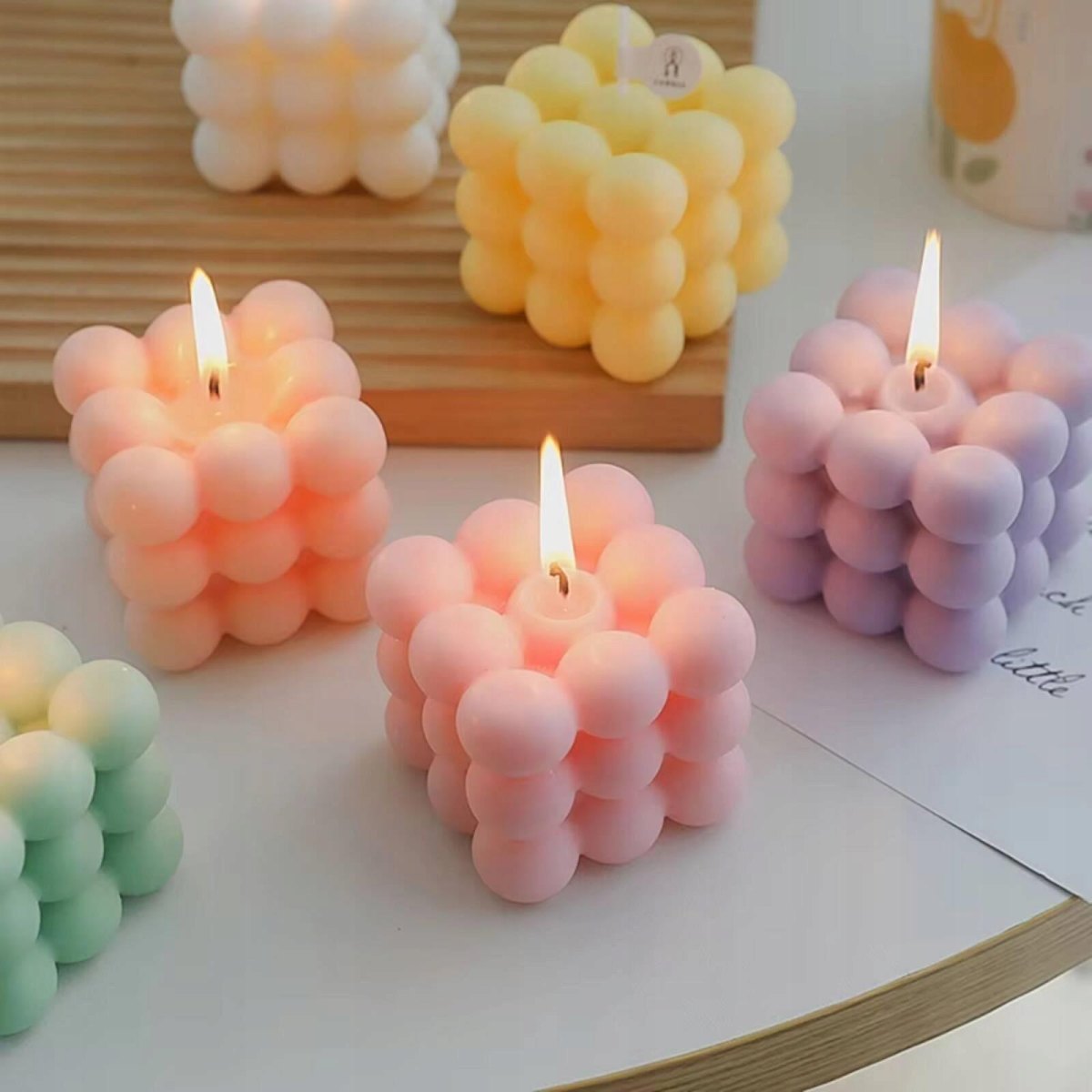 Moderne Bubble Kerze
