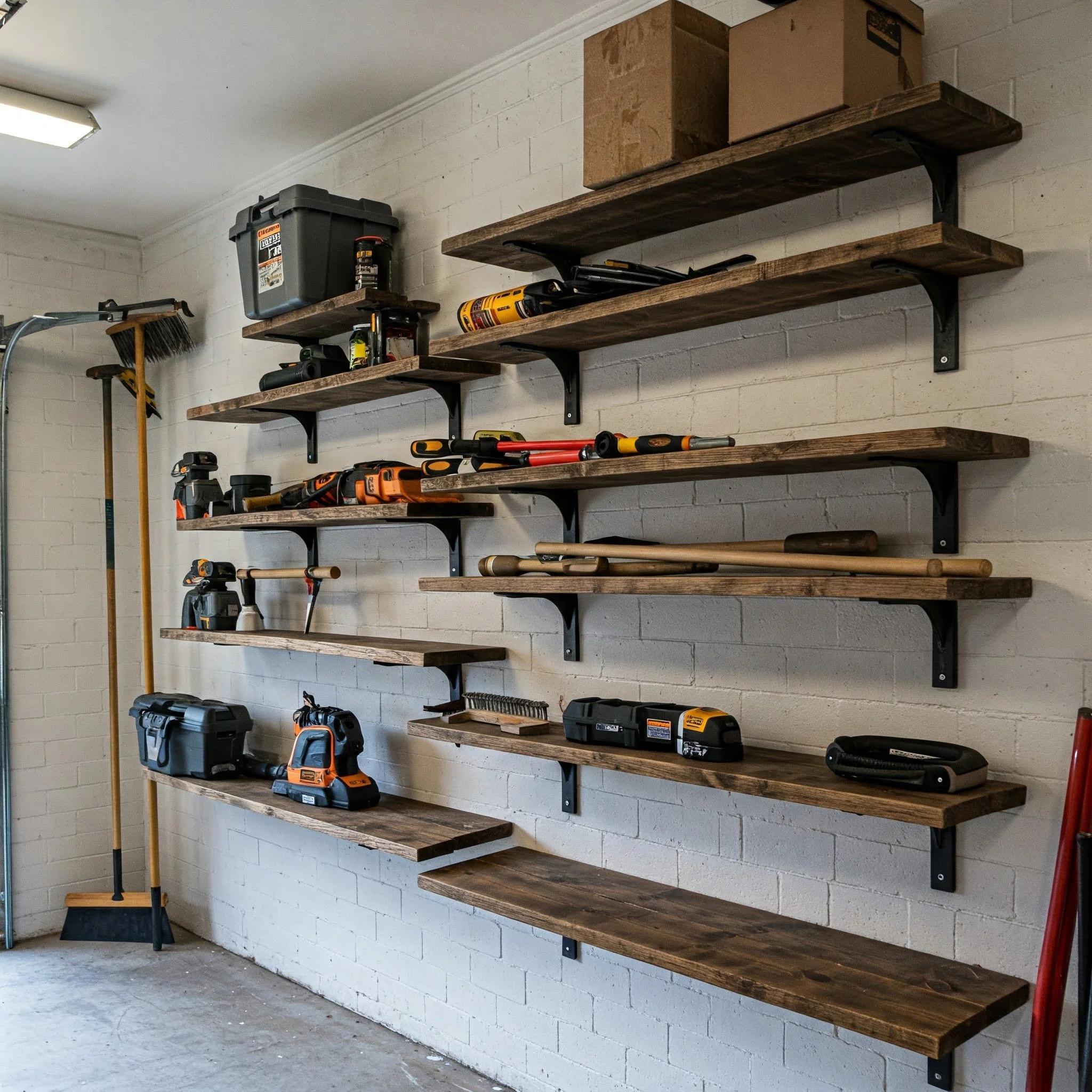 Deckennahe Wandablagen Werkstatt