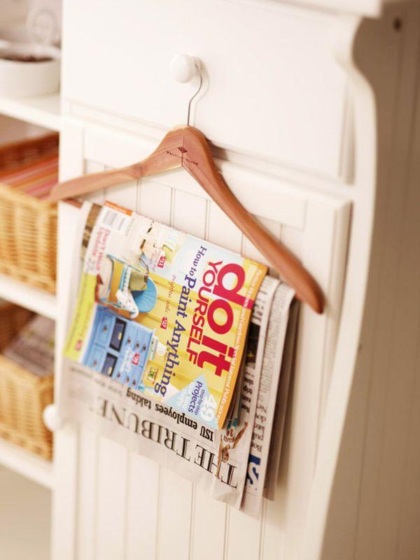 Zeitschriftenhalter aus Bügel