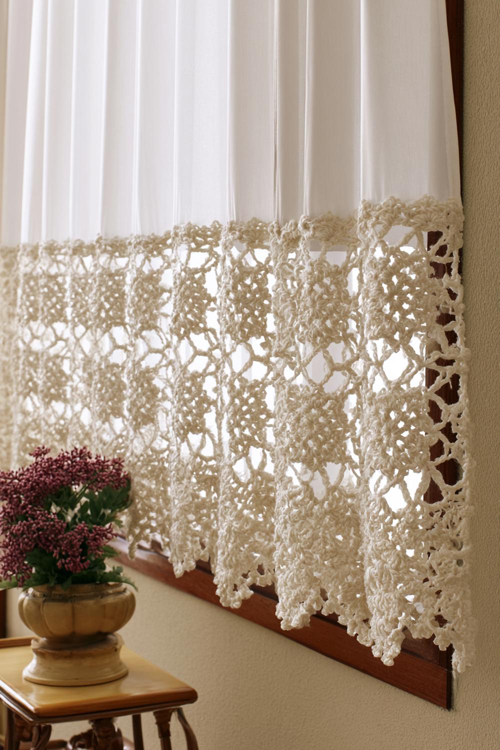 Romantische Fensterdekoration