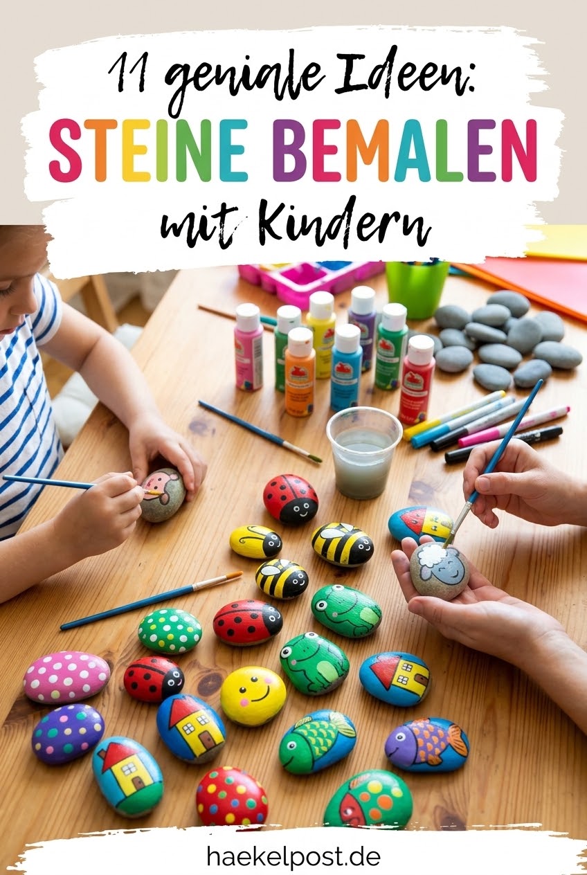 11 geniale Ideen: Steine bemalen mit Kindern