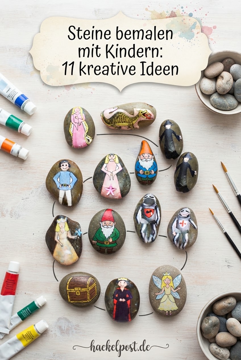 Steine bemalen mit Kindern: 11 kreative Ideen