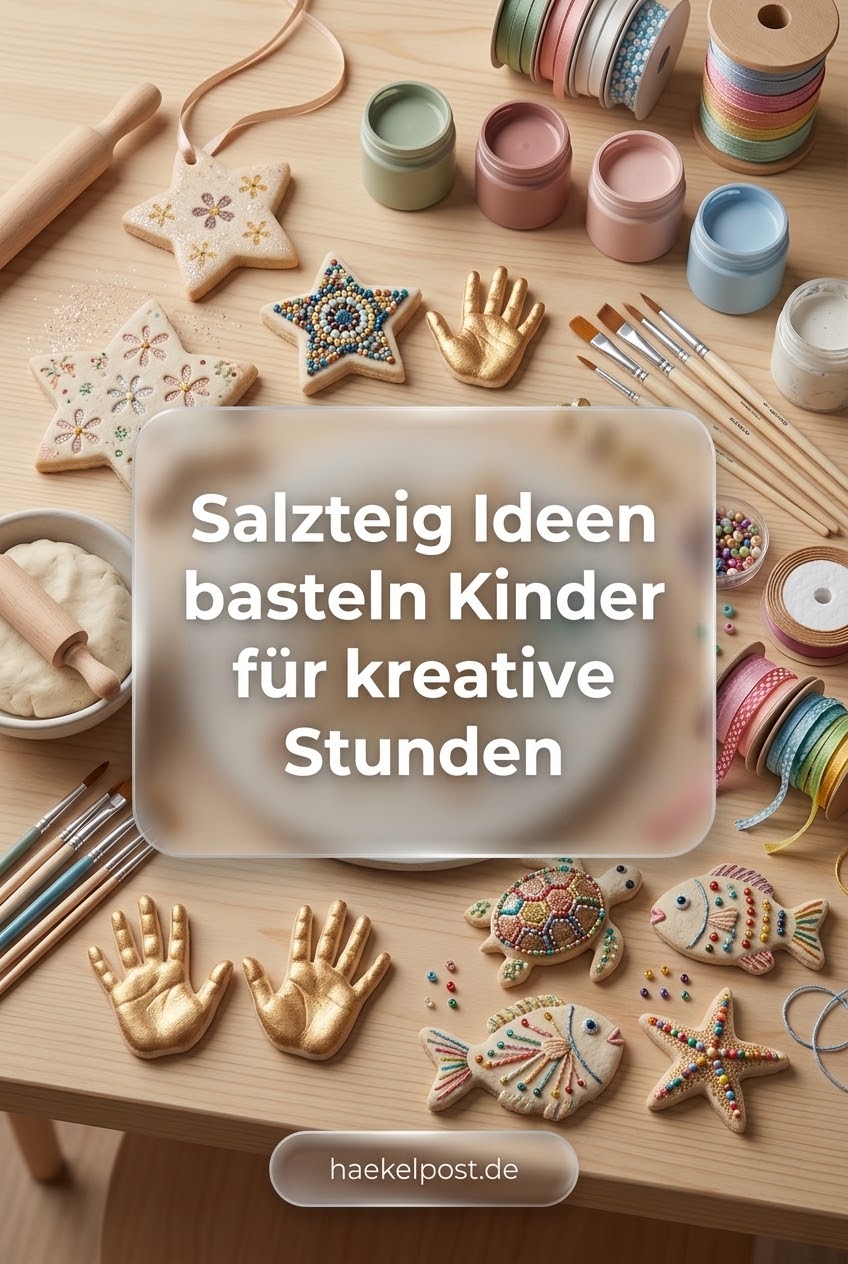 Salzteig Ideen basteln Kinder für kreative Stunden