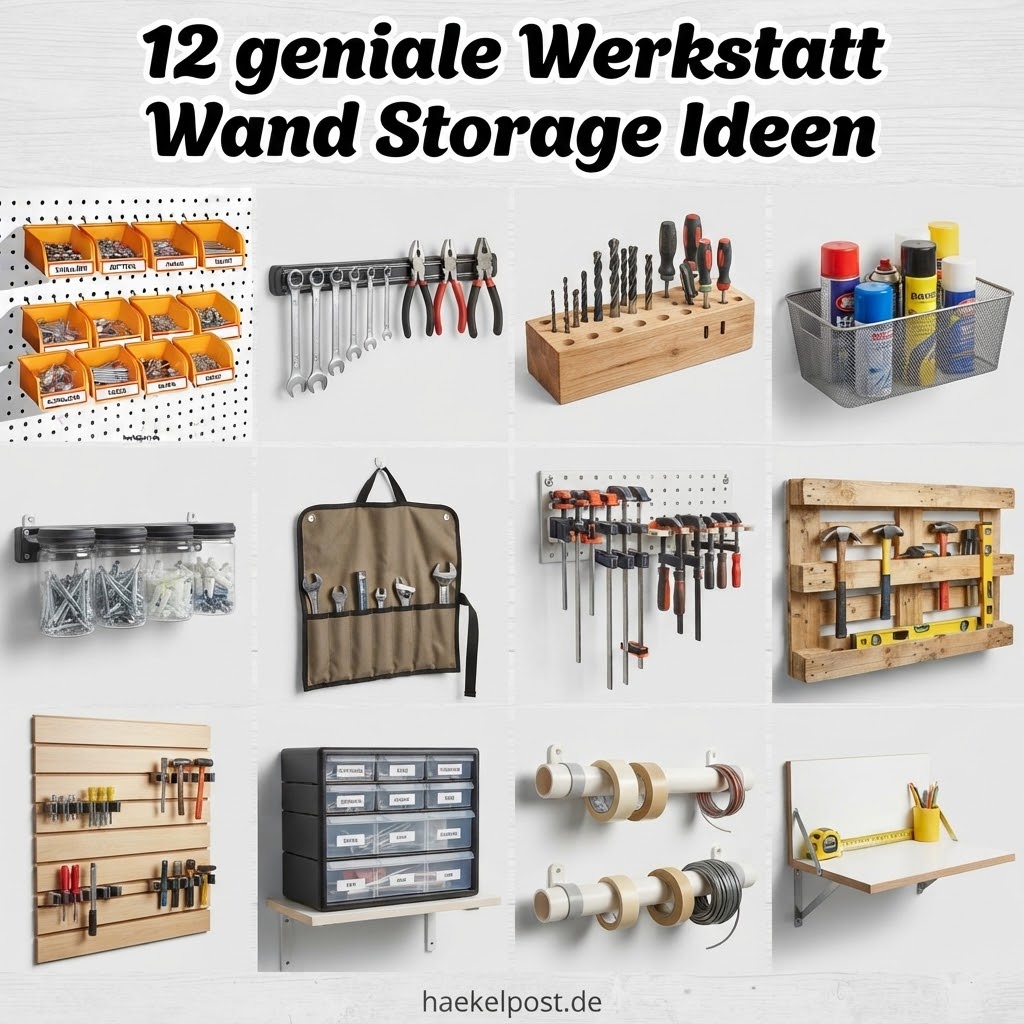 12 geniale Werkstatt Wand Storage Ideen