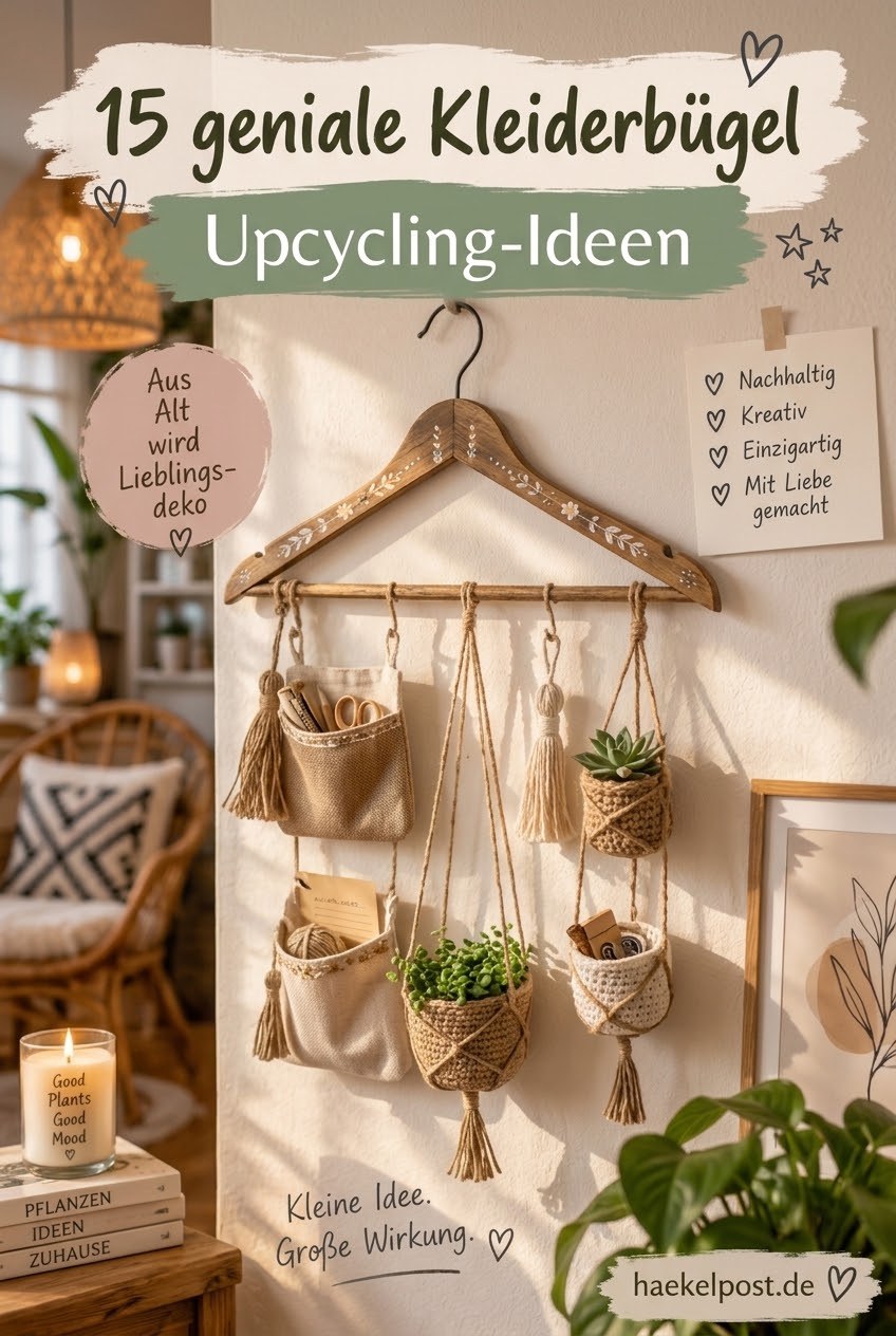 15 geniale Kleiderbügel Upcycling-Ideen