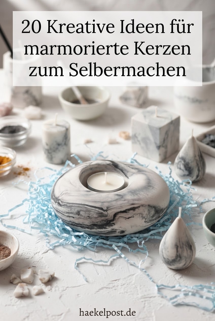 20 Kreative Ideen für marmorierte Kerzen zum Selbermachen