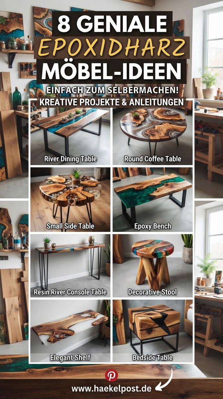 8 geniale Epoxidharz-Möbel-Ideen
