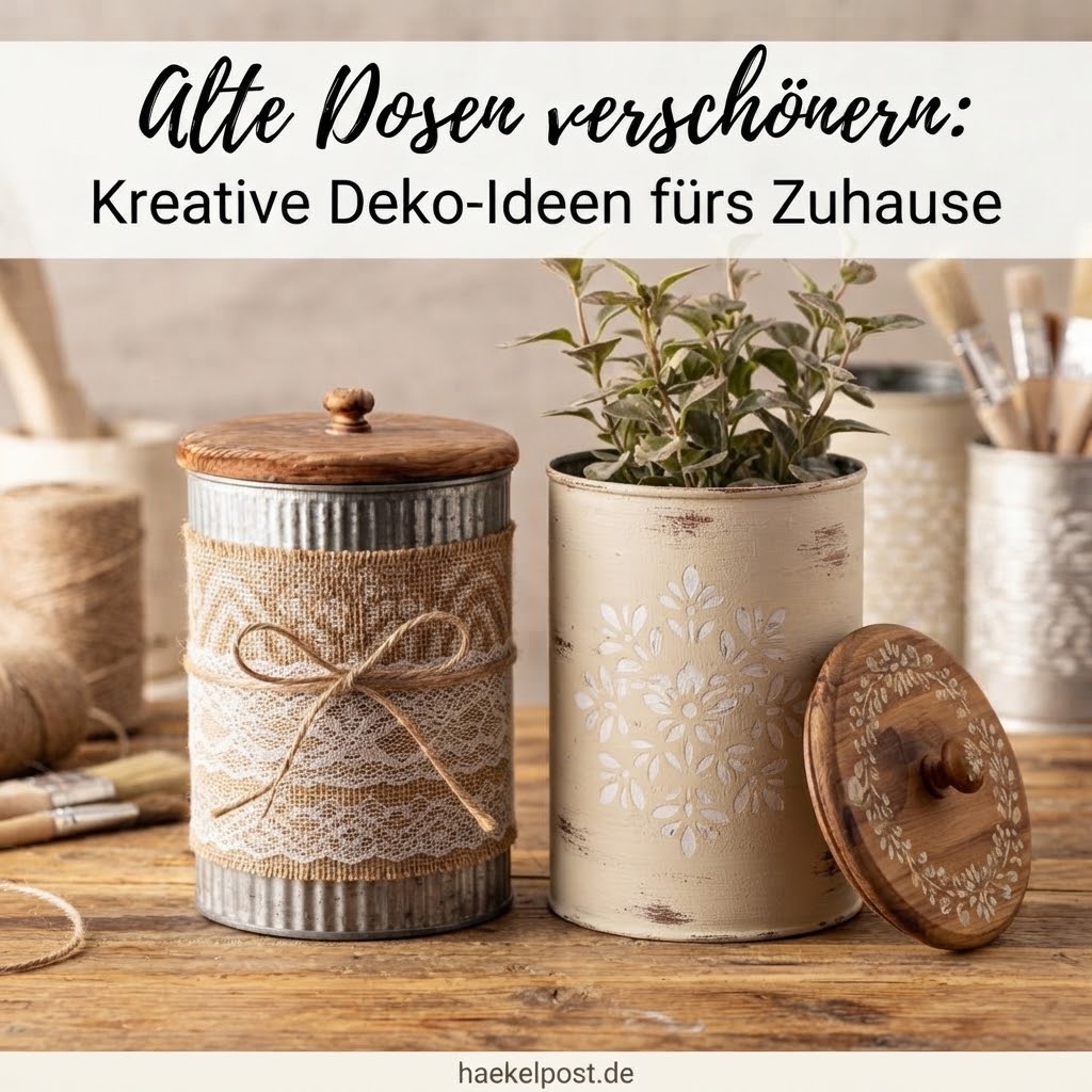 Alte Dosen verschönern: Kreative Deko-Ideen fürs Zuhause