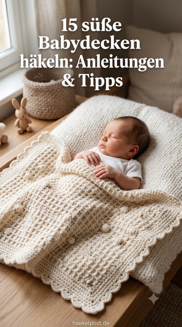 15 süße Babydecken häkeln: Anleitungen & Tipps