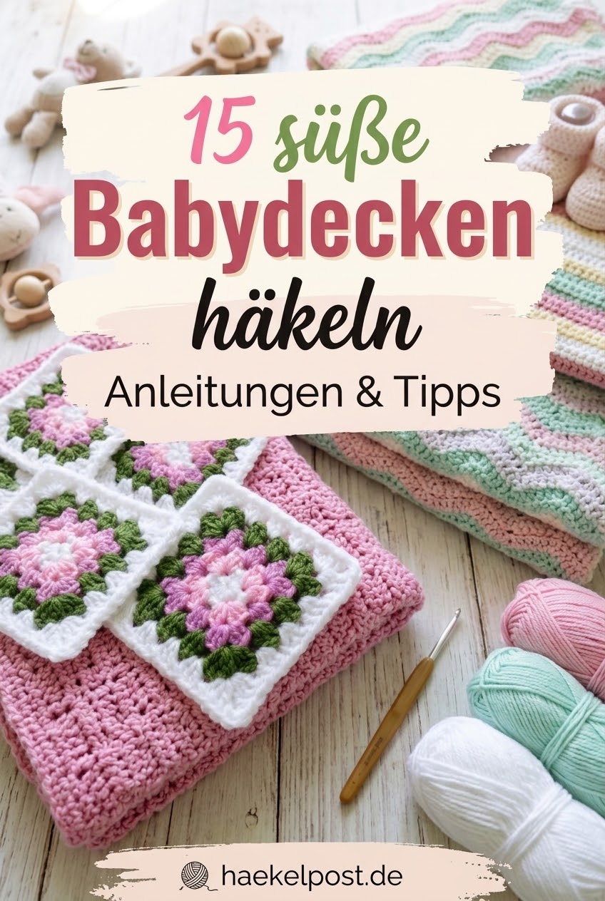 15 süße Babydecken häkeln: Anleitungen & Tipps