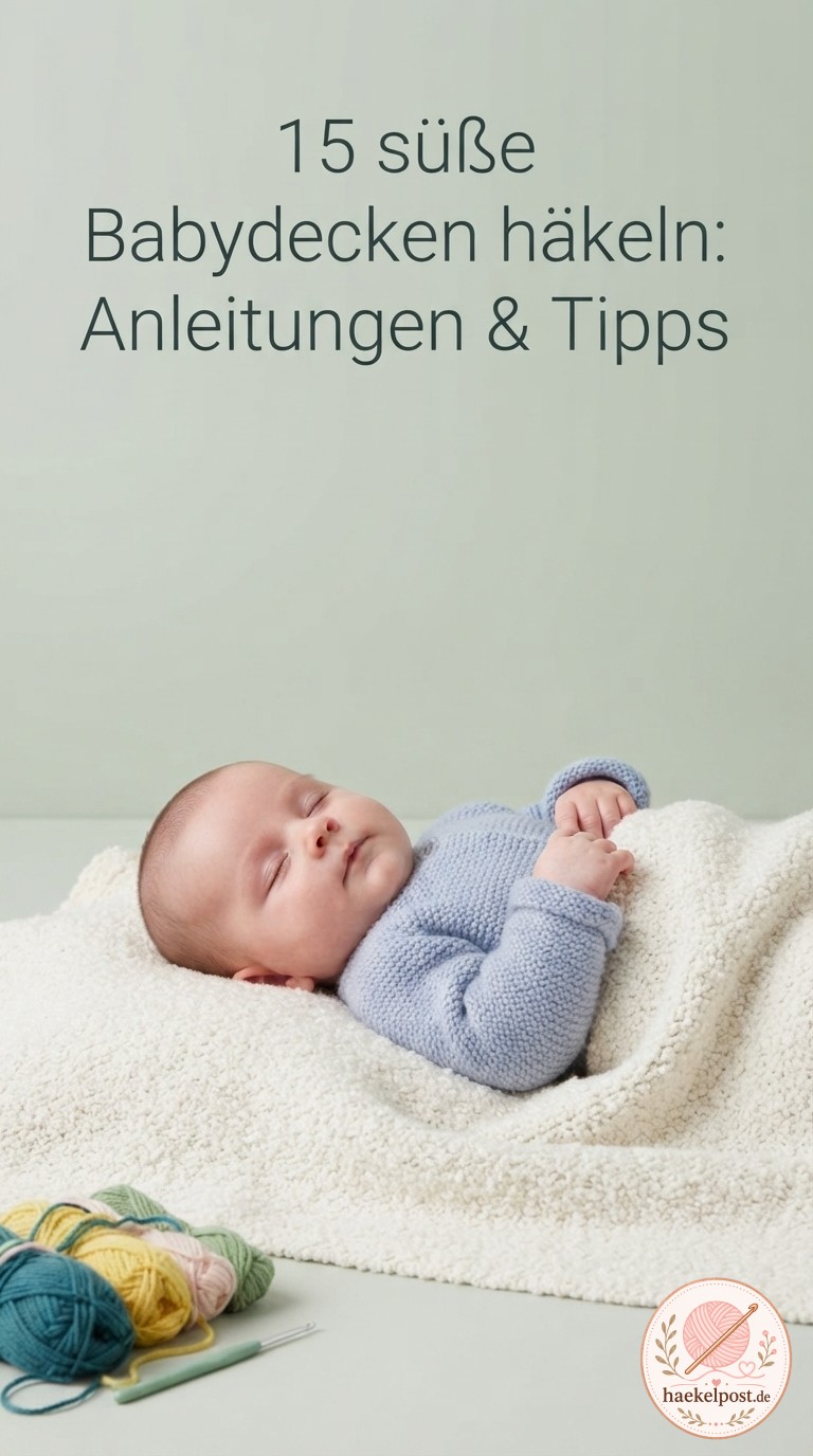 15 süße Babydecken häkeln: Anleitungen & Tipps