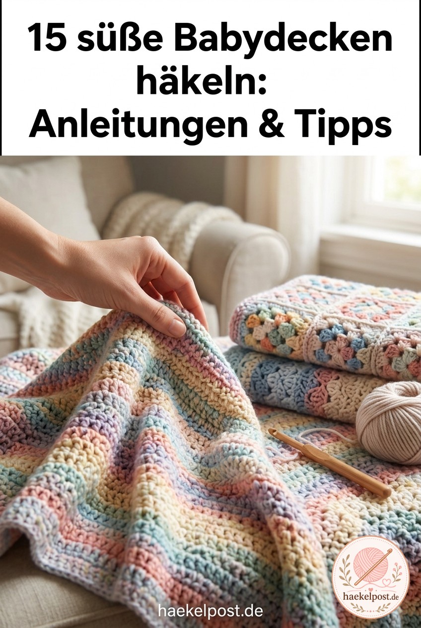 15 süße Babydecken häkeln: Anleitungen & Tipps