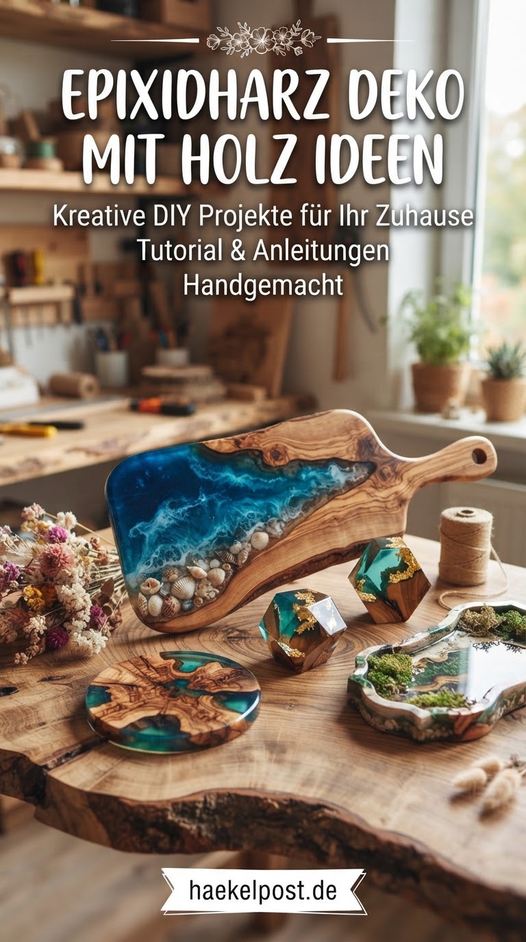 Epoxidharz Deko mit Holz Ideen