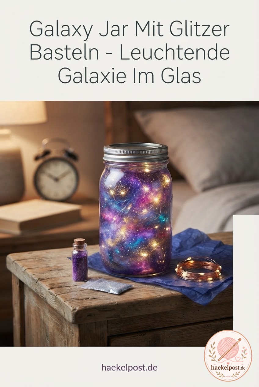 Galaxy Jar Mit Glitzer Basteln - Leuchtende Galaxie Im Glas