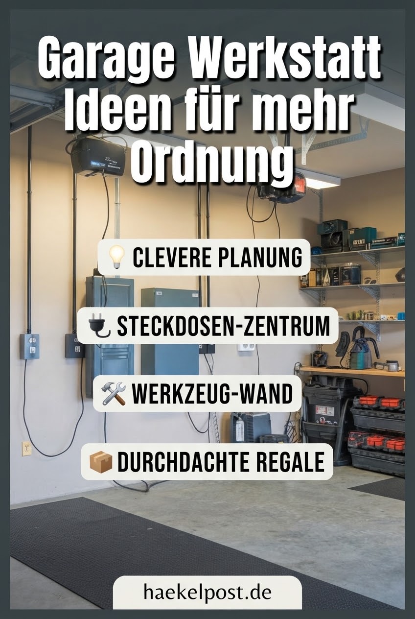 Garage Werkstatt Ideen für mehr Ordnung