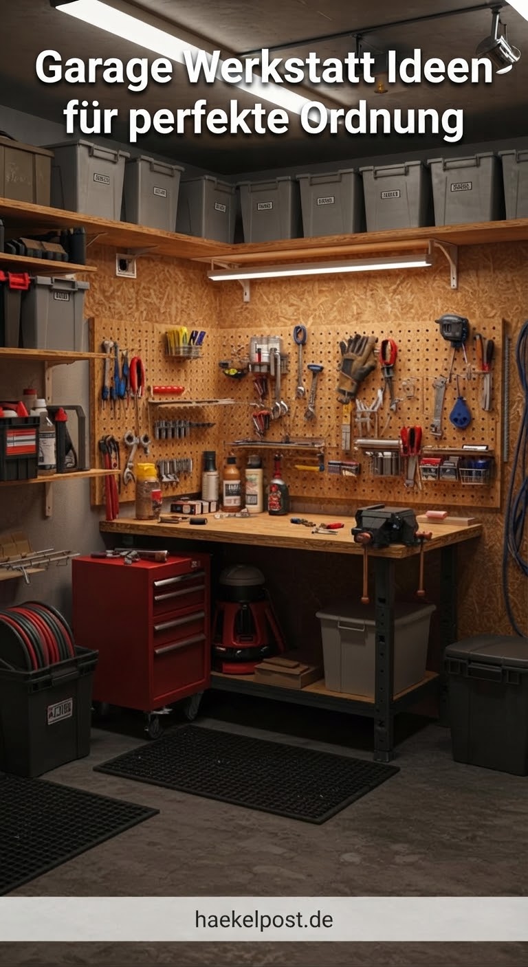 Garage Werkstatt Ideen für perfekte Ordnung