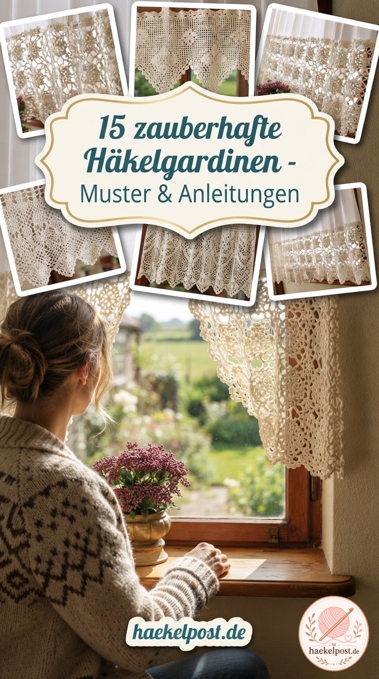 15 zauberhafte Häkelgardinen - Muster & Anleitungen