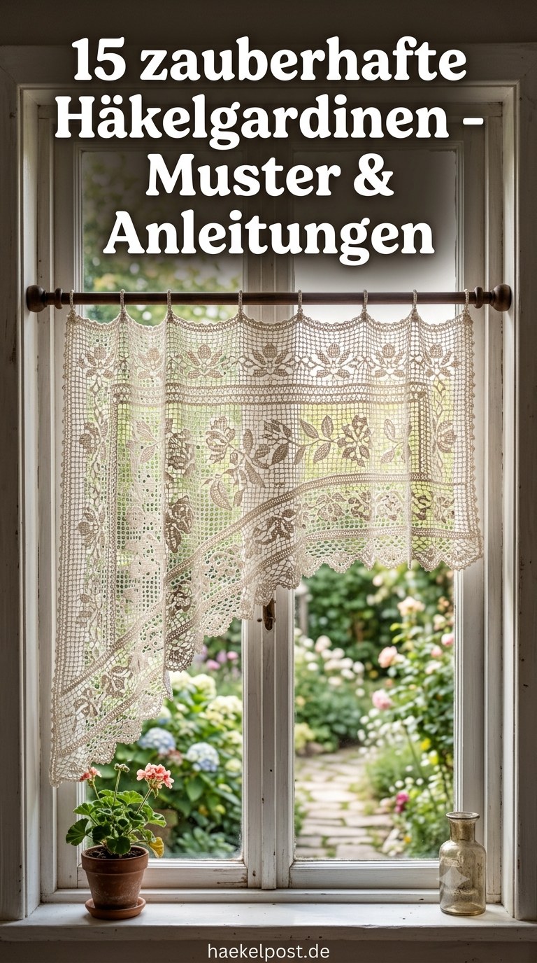 15 zauberhafte Häkelgardinen - Muster & Anleitungen