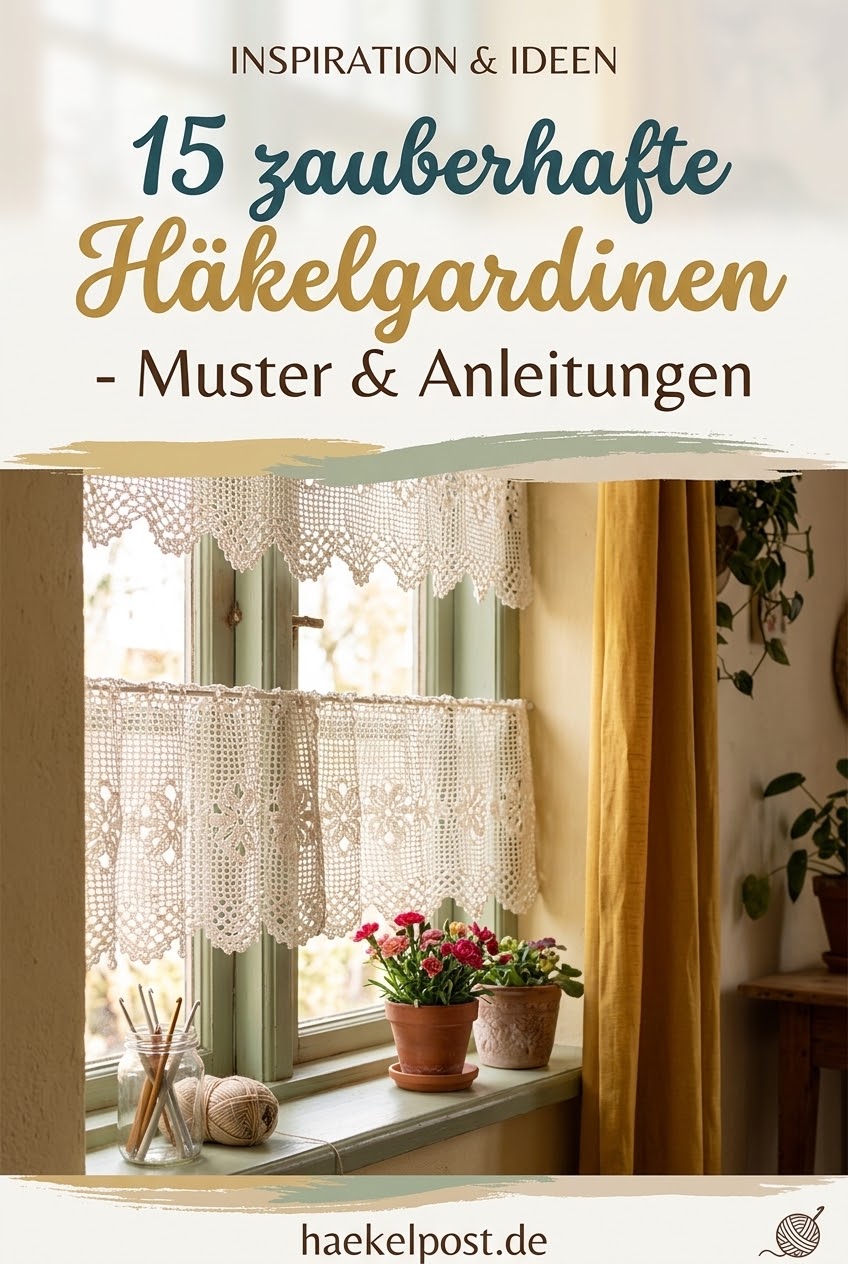15 zauberhafte Häkelgardinen - Muster & Anleitungen