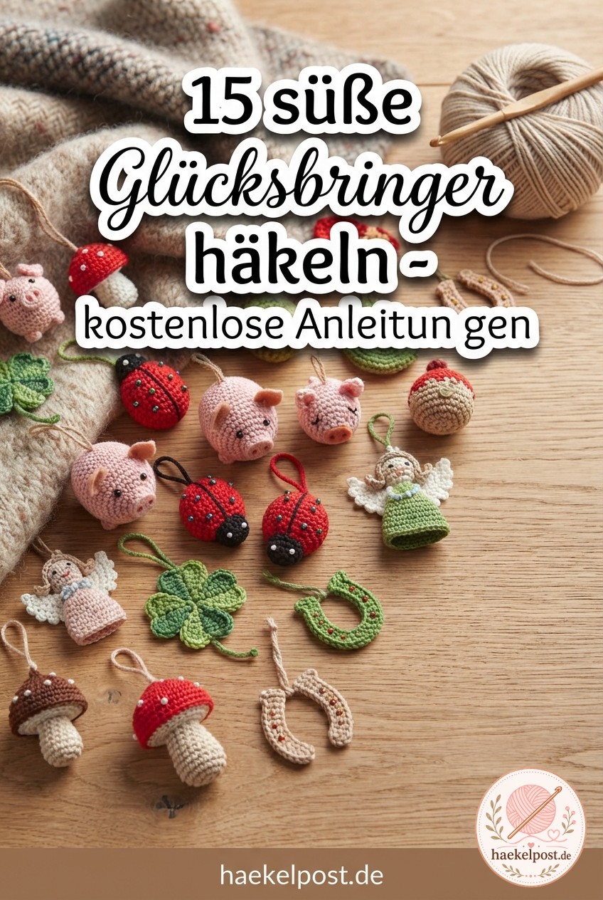 15 süße Glücksbringer häkeln - kostenlose Anleitungen