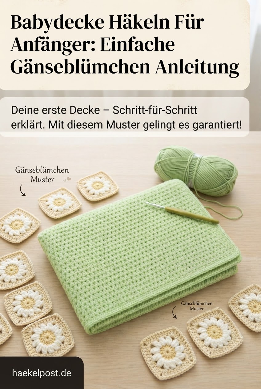 Babydecke Häkeln Für Anfänger: Einfache Gänseblümchen Anleitung