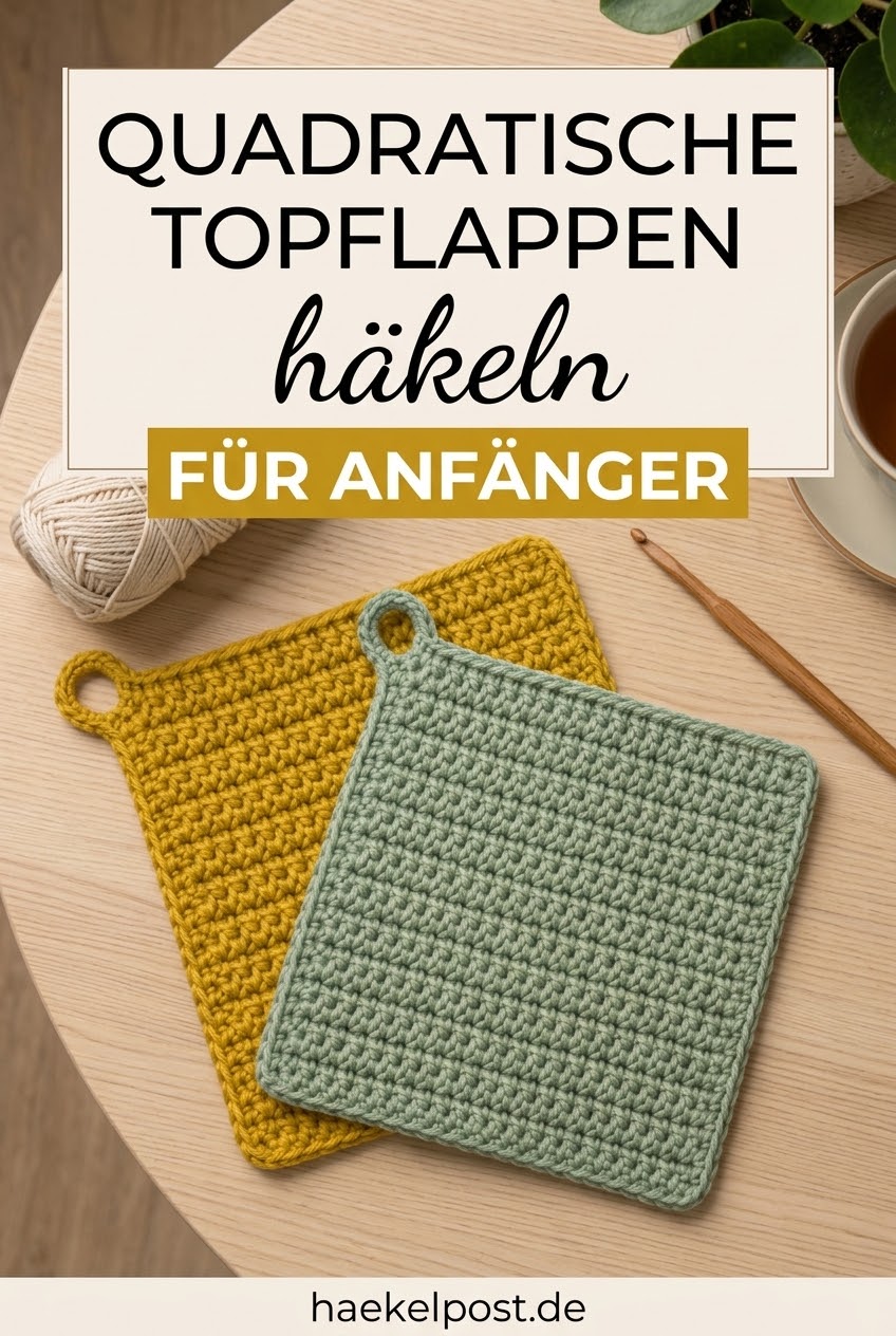 Quadratische Topflappen häkeln für Anfänger