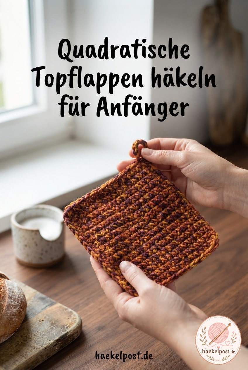 Quadratische Topflappen häkeln für Anfänger