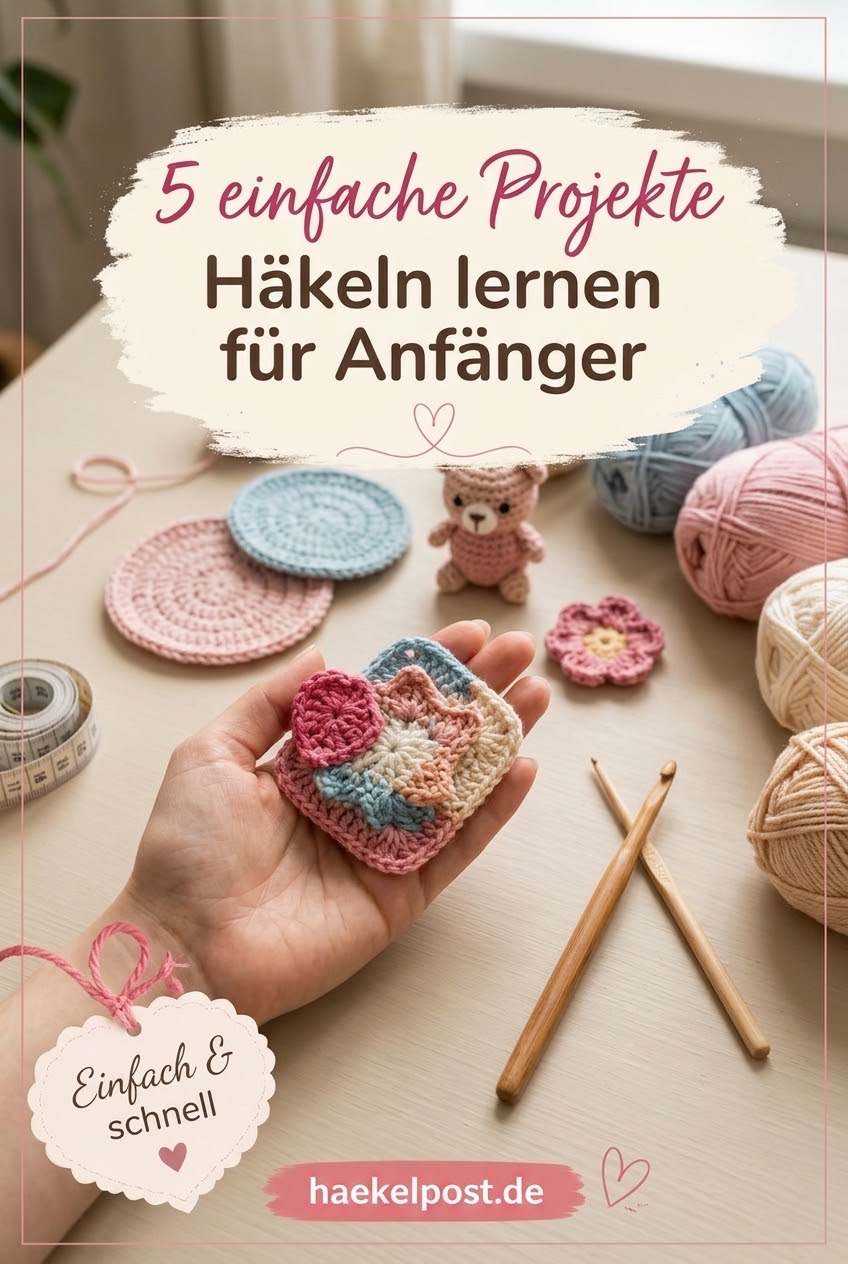 5 einfache Projekte: Häkeln lernen für Anfänger