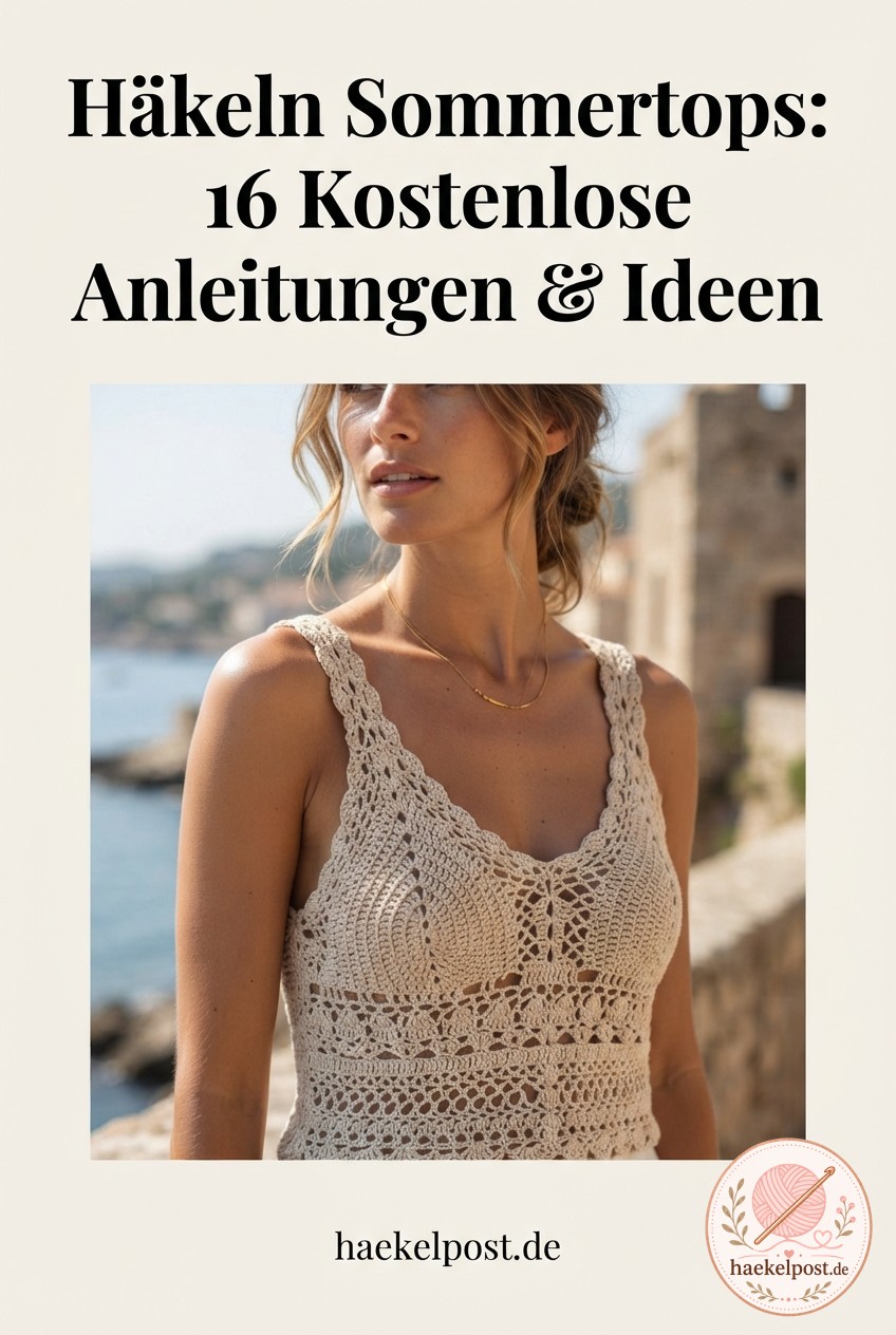 Häkeln Sommertops: 16 Kostenlose Anleitungen & Ideen