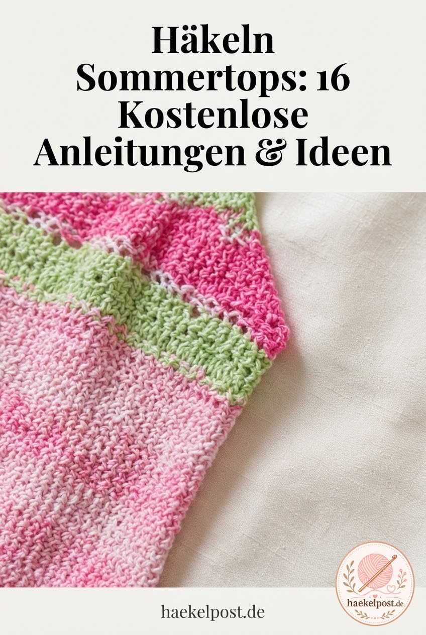 Häkeln Sommertops: 16 Kostenlose Anleitungen & Ideen
