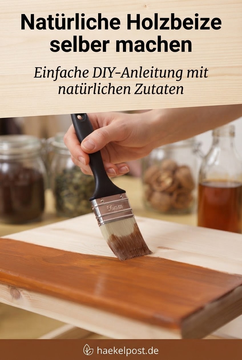 Natürliche Holzbeize selber machen