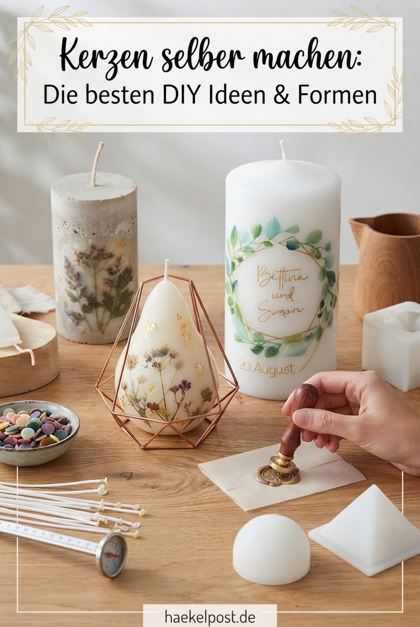 Kerzen selber machen: Die besten DIY Ideen & Formen