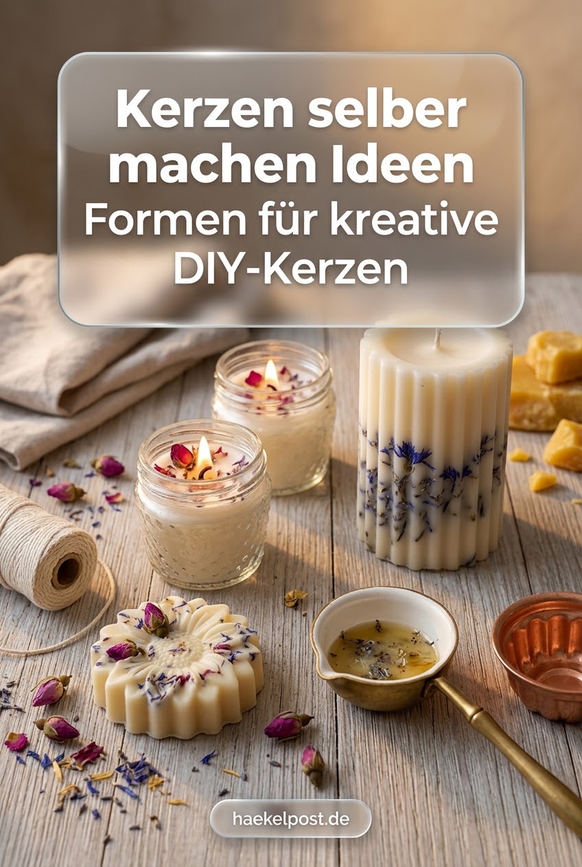 Kerzen selber machen Ideen Formen für kreative DIY-Kerzen