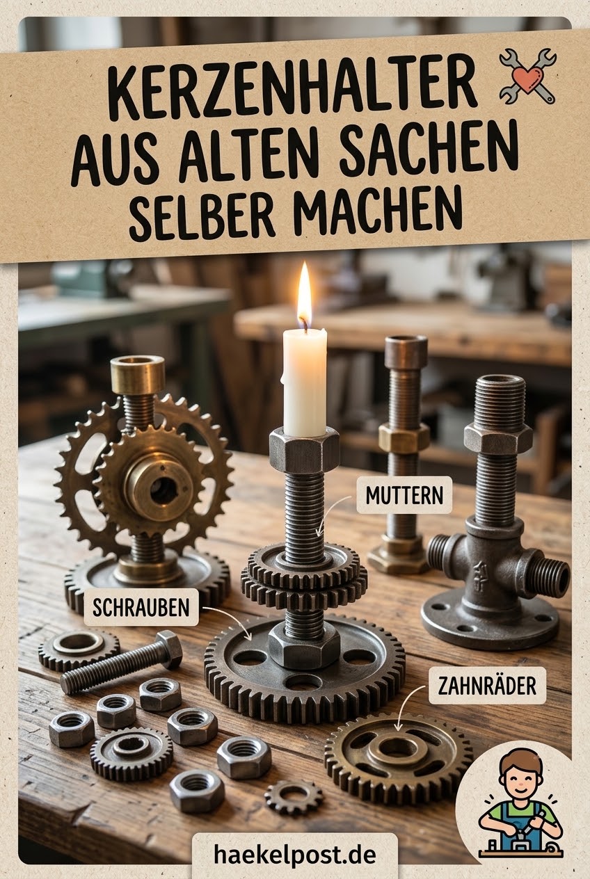 Kerzenhalter aus alten Sachen selber machen