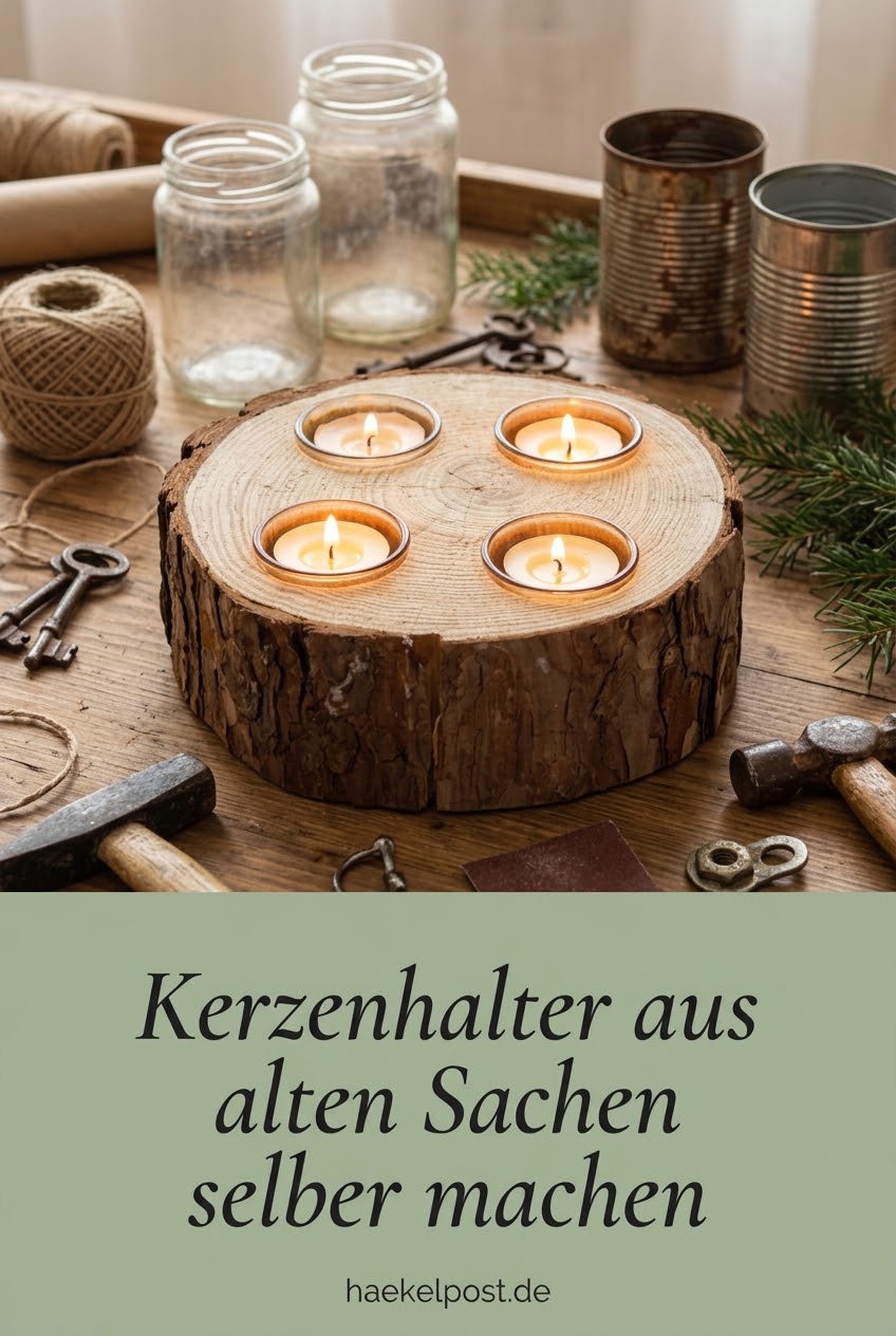 Kerzenhalter aus alten Sachen selber machen