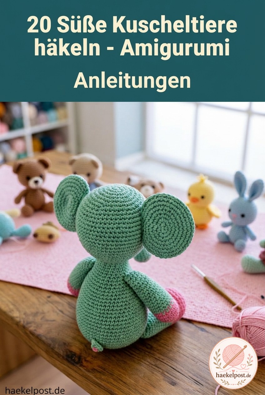 20 Süße Kuscheltiere häkeln - Amigurumi Anleitungen