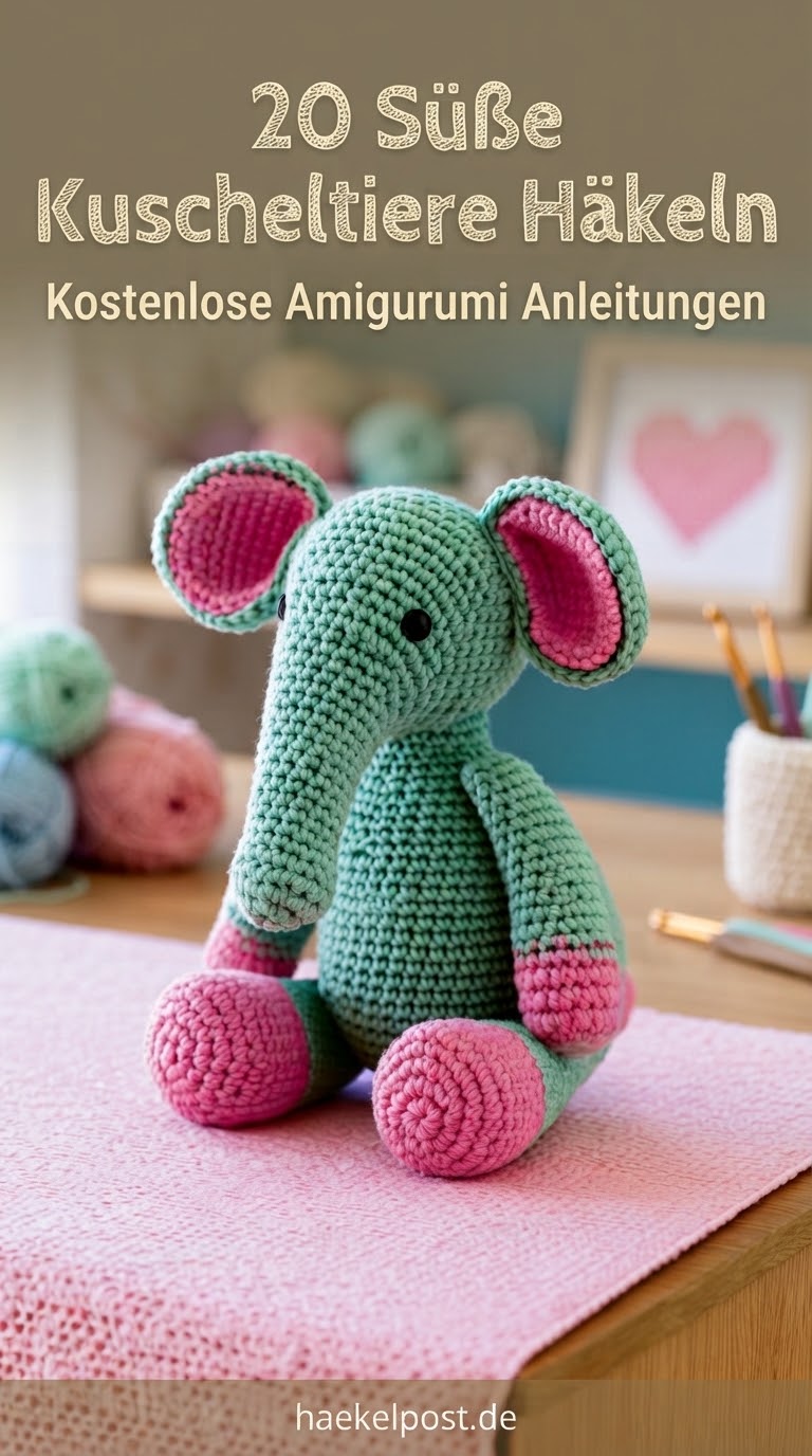 20 Süße Kuscheltiere Häkeln - Kostenlose Amigurumi Anleitungen