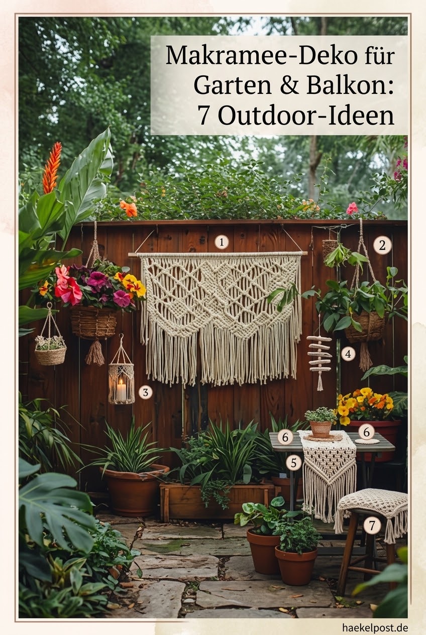 Makramee-Deko für Garten & Balkon: 7 Outdoor-Ideen