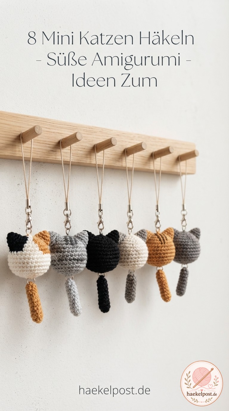 8 Mini Katzen Häkeln - Süße Amigurumi - Ideen Zum