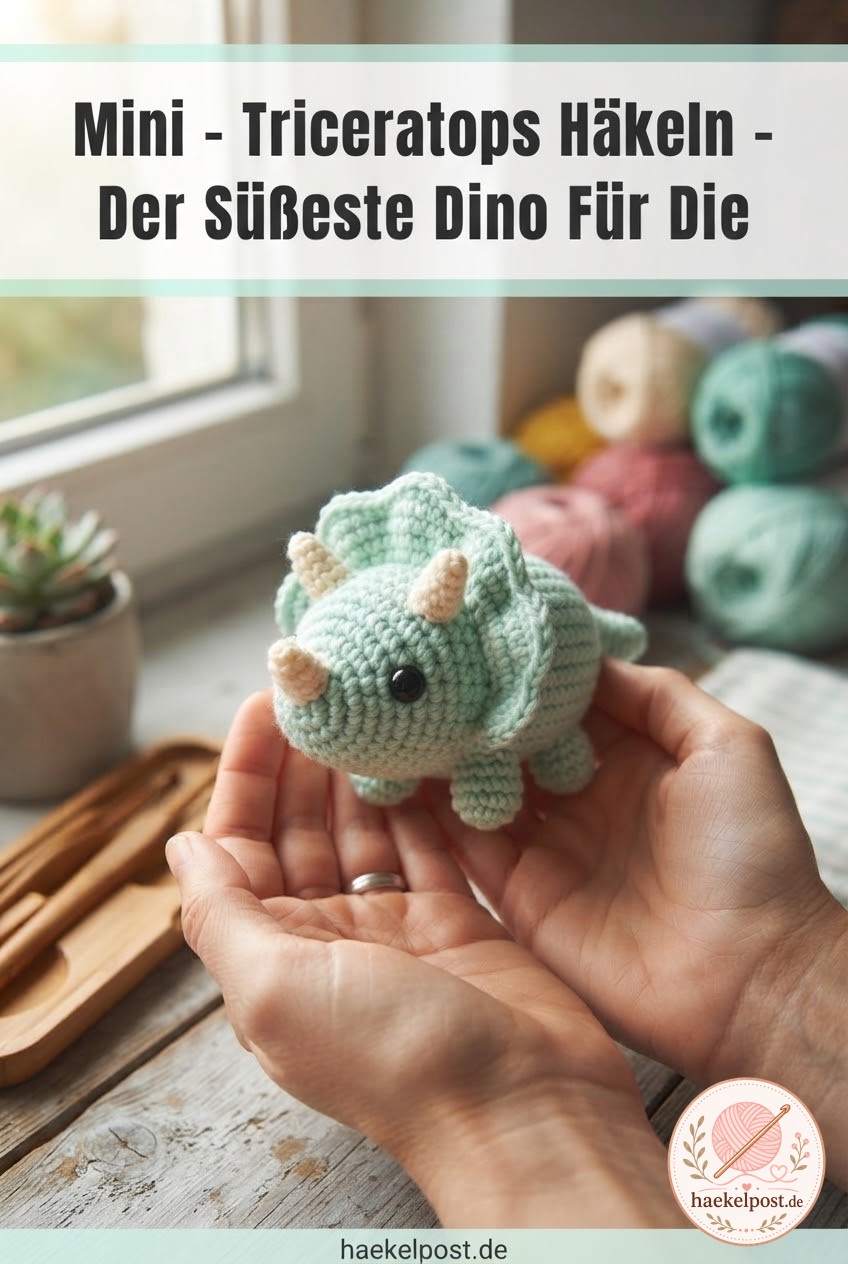 Mini - Triceratops Häkeln - Der Süßeste Dino Für Die
