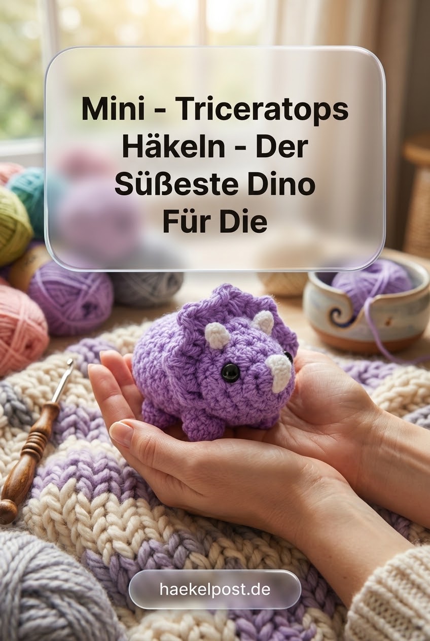 Mini - Triceratops Häkeln - Der Süßeste Dino Für Die