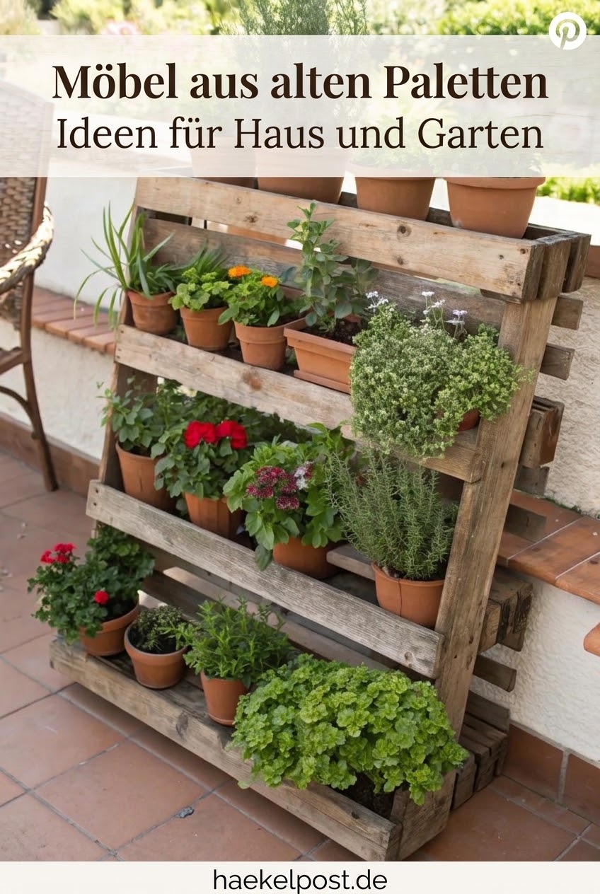 Möbel aus alten Paletten Ideen für Haus und Garten