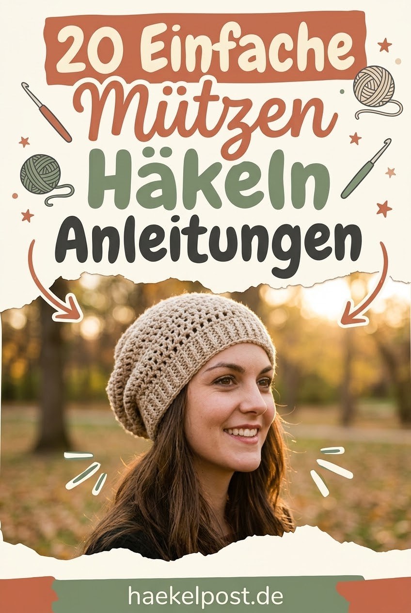 20 Einfache Mützen Häkeln Anleitungen