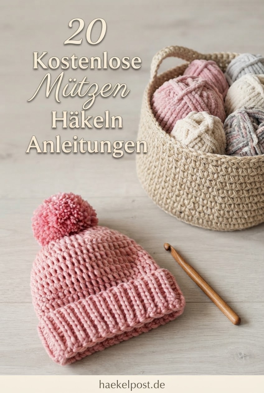 20 Kostenlose Mützen Häkeln Anleitungen
