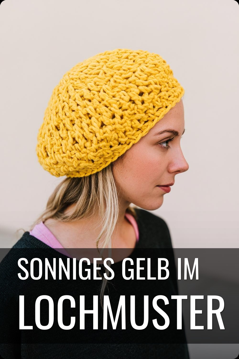 Sonniges Gelb im Lochmuster