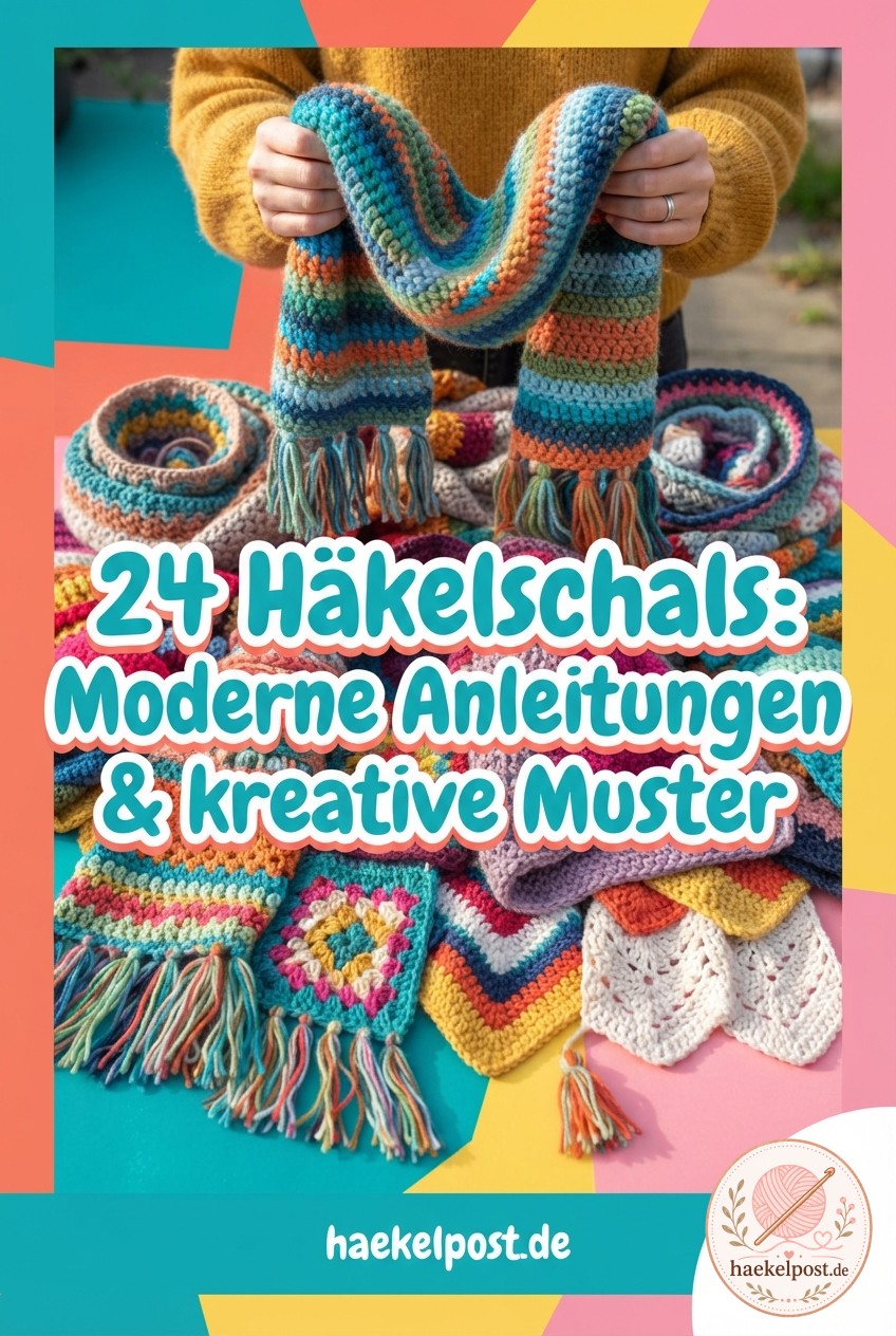 24 Häkelschals: Moderne Anleitungen & kreative Muster