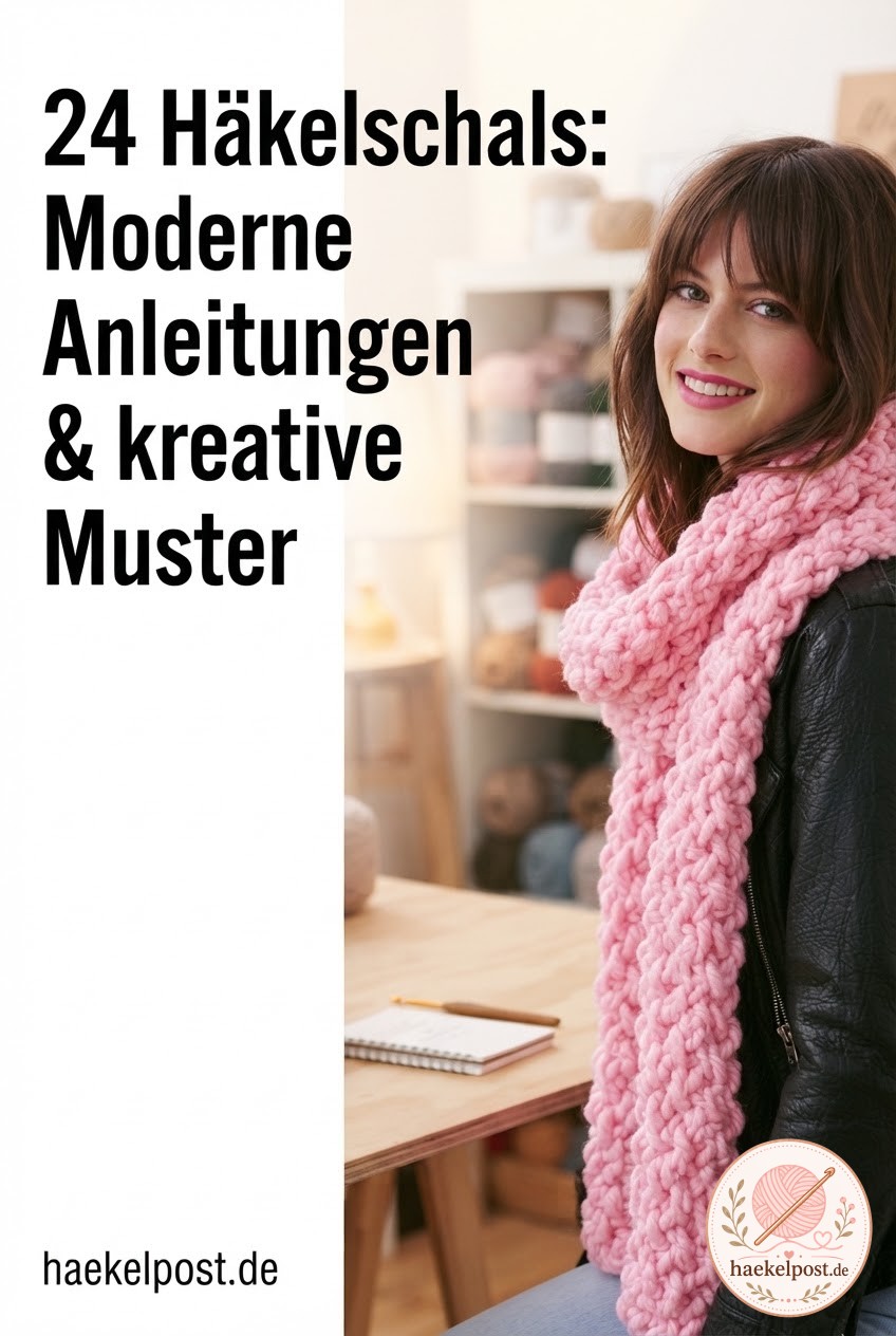 24 Häkelschals: Moderne Anleitungen & kreative Muster